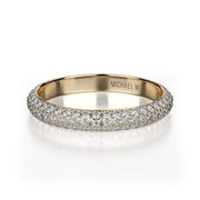 MICHAEL M 18K Yellow Gold Diamond Pave Wedding Band
