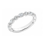 Load image into Gallery viewer, 14K White Gold Diamond Stackable Ring
