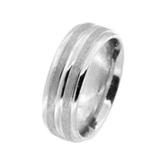 Men's Silver Wedding Band