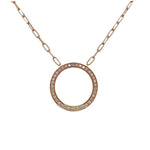 Load image into Gallery viewer, SETHI COUTURE 18K Rose Gold Diamond Eternity Necklace
