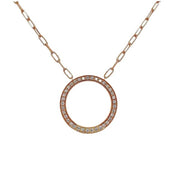 SETHI COUTURE 18K Rose Gold Diamond Eternity Necklace