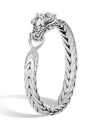 Load image into Gallery viewer, Legends Naga Silver Flat Chain Bracelet
