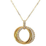 Load image into Gallery viewer, Diamond Interlocking Circle Necklace