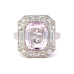 Load image into Gallery viewer, Kunzite and Diamond Fashion Ring