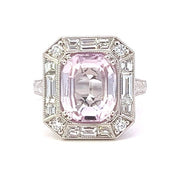 Kunzite and Diamond Fashion Ring
