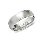 Load image into Gallery viewer, CROWN RING Men's White Cobalt Wedding Band