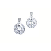 SETHI COUTURE 18K White Gold Moderne White Diamond Drop Earrings