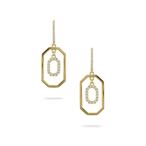 Diamond Fibonacci Earrings