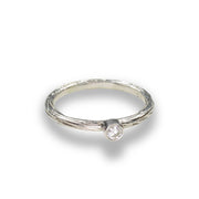 SARAH GRAHAM Diamond Pebble Stacking Ring