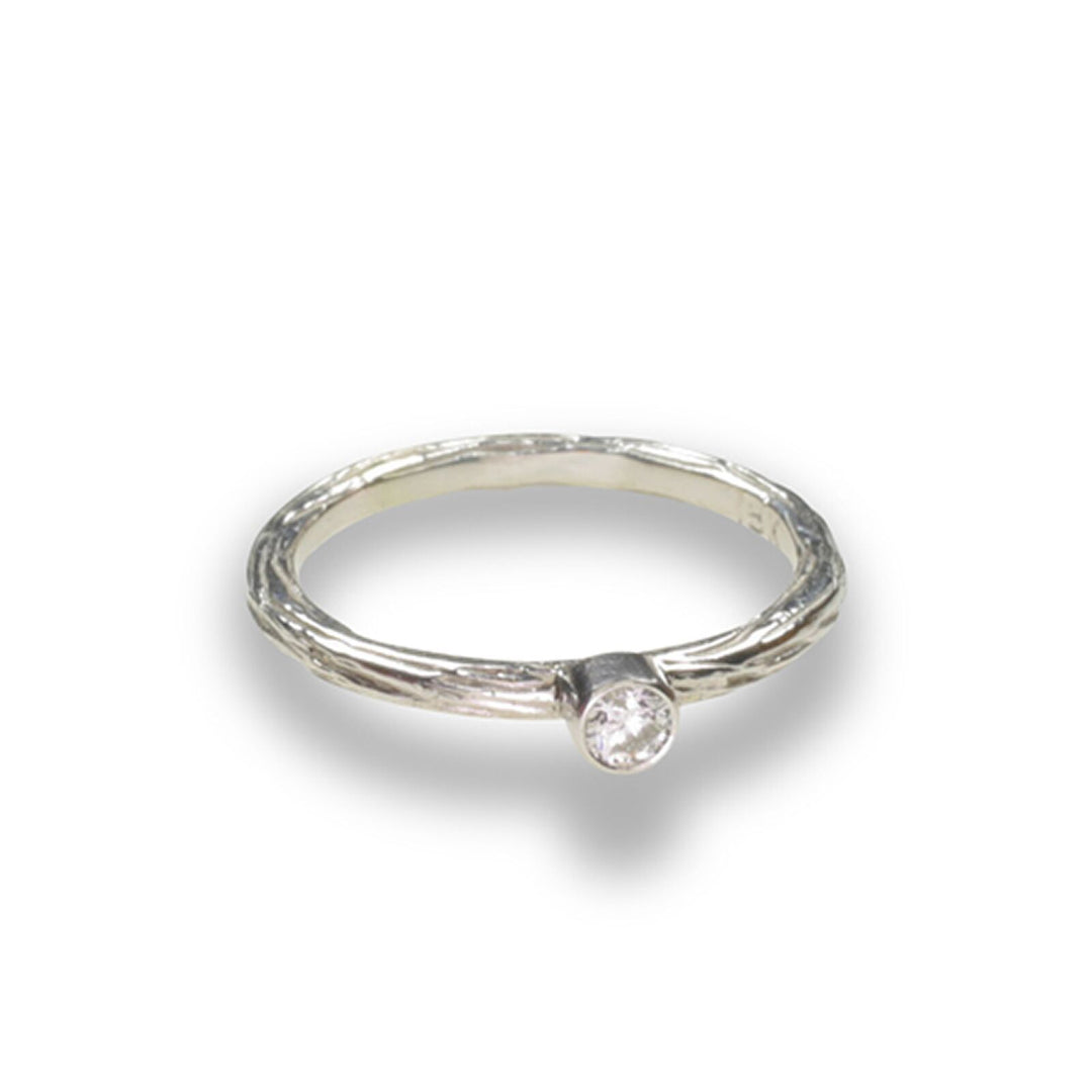 SARAH GRAHAM Diamond Pebble Stacking Ring