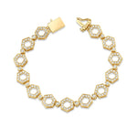 Load image into Gallery viewer, MICHAEL M Pavé Hex Infinity Bracelet
