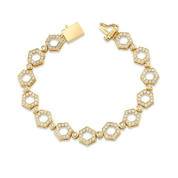 MICHAEL M Pavé Hex Infinity Bracelet