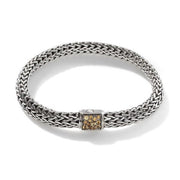 JOHN HARDY  Icon Bracelet, Sterling Silver, Reversible Citrine and Black Sapphire Gemstones, 6.5mm