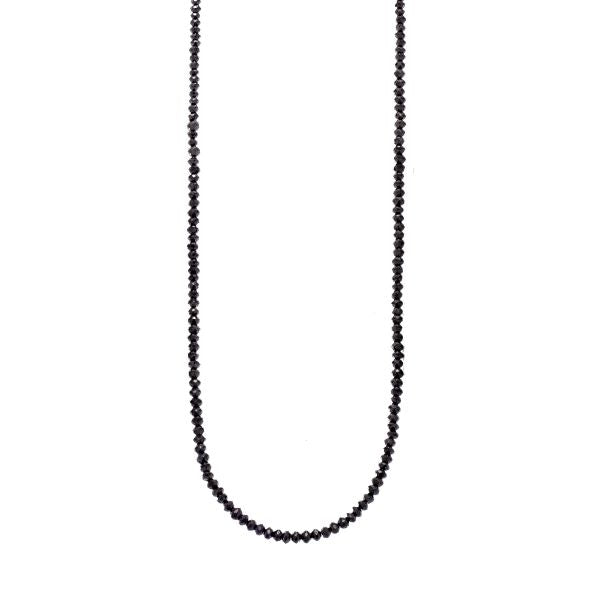 SETHI COUTURE Noir Black Diamond and Gold Necklace -  32"