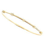 Load image into Gallery viewer, 14K Yellow Gold Flexible Diamond Bangle Bracelet
