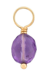 Load image into Gallery viewer, Faceted Amethyst Charm
