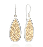 Load image into Gallery viewer, Classic Smooth Rim Elongated Drop Earrings