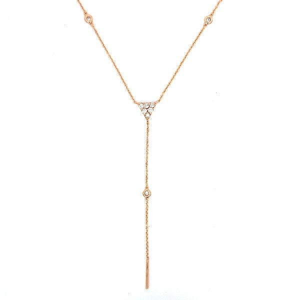 Diamond Y Necklace