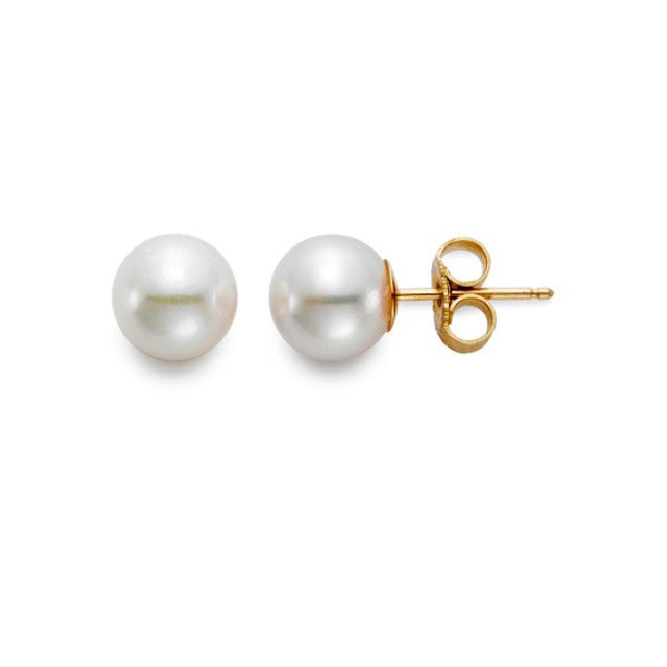 MASTOLONI 7-7.5mm Akoya Pearl Stud Earrings