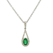Emerald and Diamond Pendant