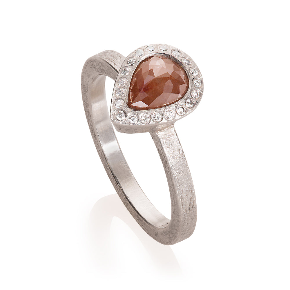 Pear Autumn Diamond Ring