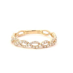 Load image into Gallery viewer, Yellow Gold Diamond Twist Band
