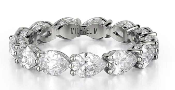 MICHAEL M Crown Eternity Wedding Band