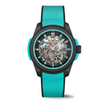 Load image into Gallery viewer, NORQAIN Independence Wild One Skeleton Turquoise 42 mm Automatic Watch
