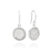 ANNA BECK Classic Circle Drop Earrings - Silver