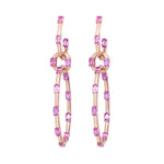 Load image into Gallery viewer, ETHO MARIA Dolce Pink Opal &amp; Pink Sapphire Earrings in 18K Rose Gold
