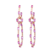 ETHO MARIA Dolce Pink Opal & Pink Sapphire Earrings in 18K Rose Gold