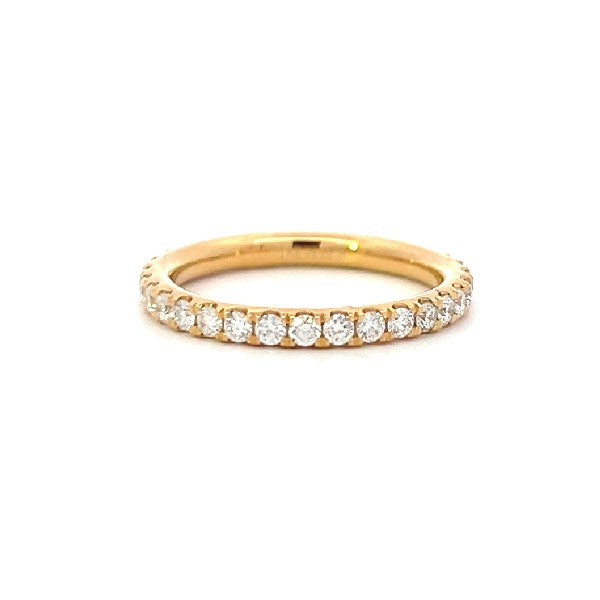 18K Yellow Gold Diamond Eternity Band 0.81cttw