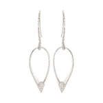 Load image into Gallery viewer, ETHO MARIA 18K White Gold Open Diamond Dangle Earrings
