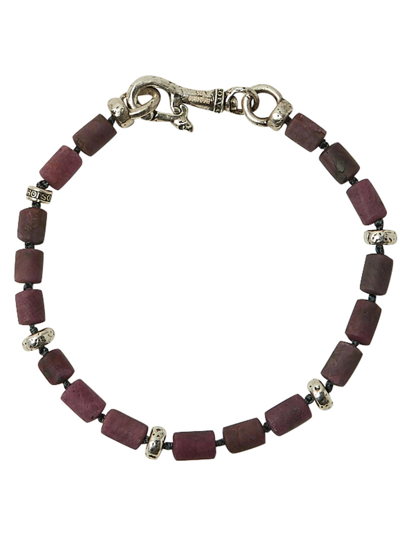 Ruby and Silver Bracelet