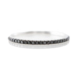 Load image into Gallery viewer, 18K White Gold Black Diamond Eternity Band