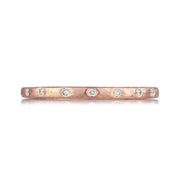 SETHI COUTURE 18K Rose Gold Dunes White Diamond Band
