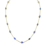 Load image into Gallery viewer, SLOANE STEET 18K Yellow Double Sided Ethiopian Opal Station Chain
