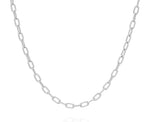Load image into Gallery viewer, Elongated Oval Chain Collar Necklace
