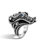 Load image into Gallery viewer, Legends Naga Reticulated Blue Sapphire Dragon Ring