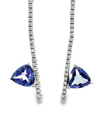 Load image into Gallery viewer, Tanzanite and Diamond Earrings
