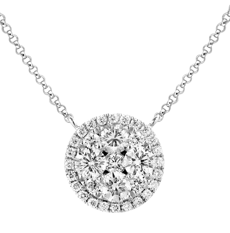 Diamond Cluster Necklace