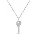 Load image into Gallery viewer, Diamond Key Necklace
