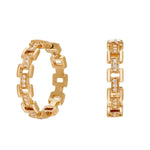 Load image into Gallery viewer, SETHI COUTURE 18K Yellow Gold Cesta Diamond Earrings
