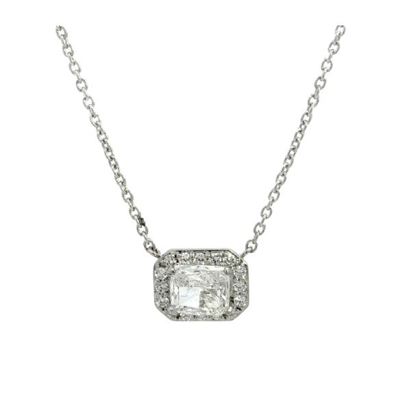 Platinum Diamond Pendant Necklace