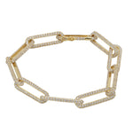 Load image into Gallery viewer, Chain Link Diamond Bracelet
