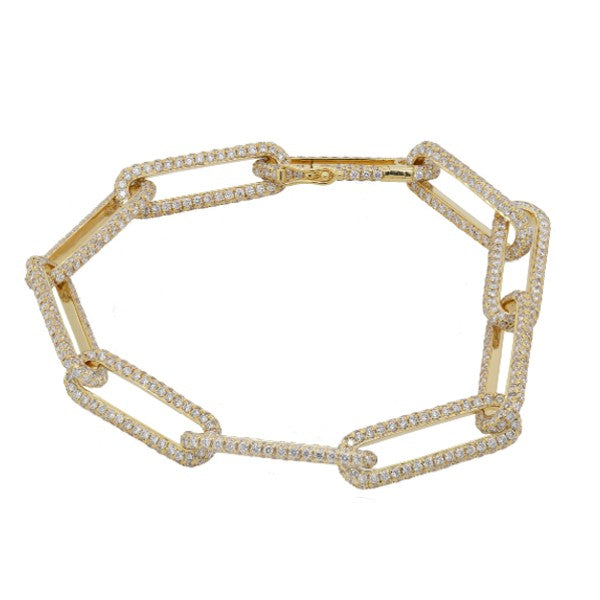 Chain Link Diamond Bracelet