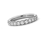Load image into Gallery viewer, 18K White Gold Diamond Wedding Band 0.48cttw