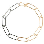 Load image into Gallery viewer, KATE MALLER Black + Gold Luxe Chain Bracelet
