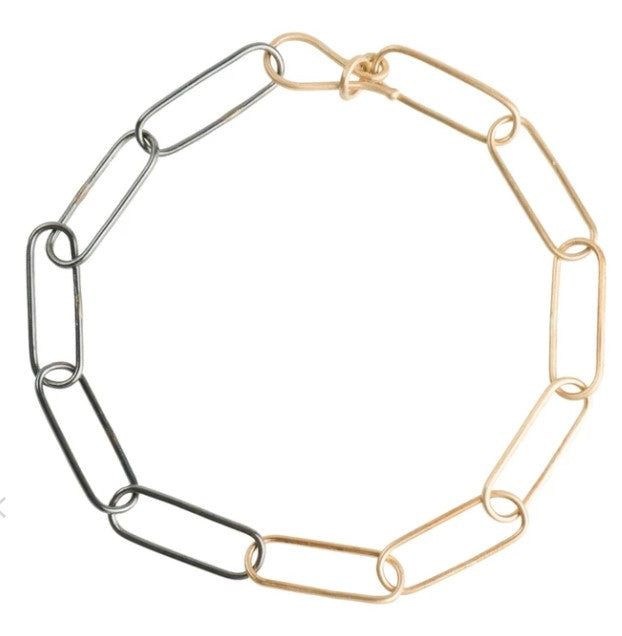 Black + Gold Luxe Chain Bracelet