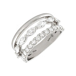 Load image into Gallery viewer, ETHO MARIA Platinum Diamond Mixed-Band Ring
